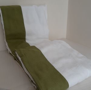 **Williams Sonoma Chambers Washed Linen KING Duvet Cover Green $469